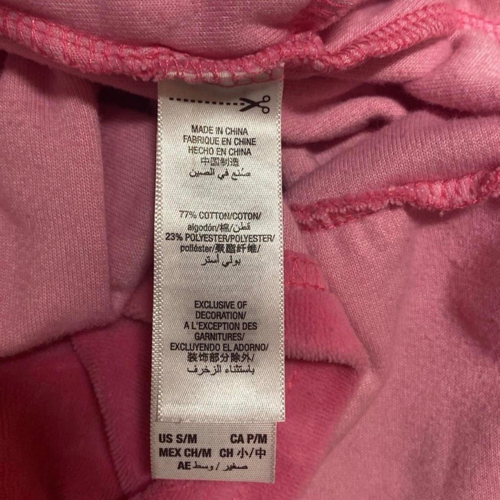 Juicy Couture Pink Velour Robe Y2K Black Label Gold Crown Embroidered S/M - Picture 8 of 8